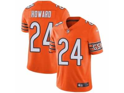 Youth Nike Chicago Bears #24 Jordan Howard Vapor Untouchable Limited Orange Rush NFL Jersey