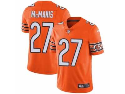 Youth Nike Chicago Bears #27 Sherrick McManis Vapor Untouchable Limited Orange Rush NFL Jersey