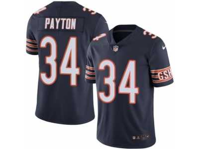 Youth Nike Chicago Bears #34 Walter Payton Limited Navy Blue Rush NFL Jersey