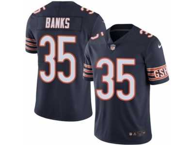 Youth Nike Chicago Bears #35 Johnthan Banks Limited Navy Blue Rush NFL Jersey
