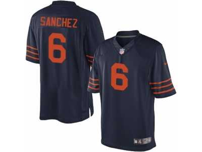 Youth Nike Chicago Bears #6 Mark Sanchez Limited Navy Blue 1940s Throwback Alternate NFL Jersey