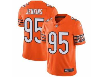 Youth Nike Chicago Bears #95 John Jenkins Vapor Untouchable Limited Orange Rush NFL Jersey