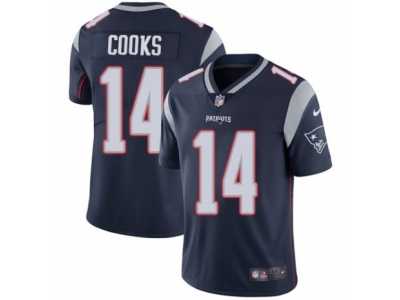 Youth Nike New England Patriots #14 Brandin Cooks Vapor Untouchable Limited Navy Blue Team Color NFL Jersey