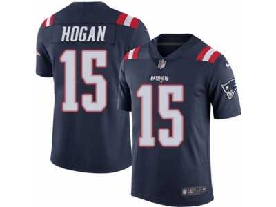 Youth Nike New England Patriots #15 Chris Hogan Limited Navy Blue Rush NFL Jersey