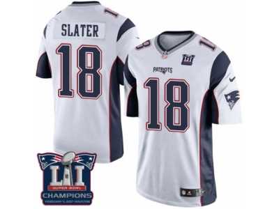 Youth Nike New England Patriots #18 Matthew Slater White Super Bowl LI Champions NFL Jersey