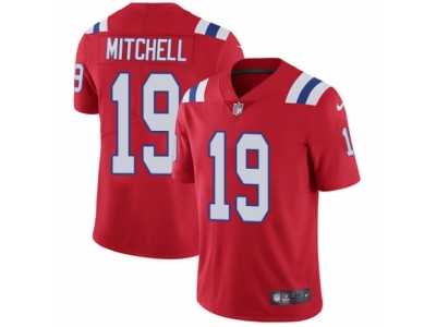 Youth Nike New England Patriots #19 Malcolm Mitchell Vapor Untouchable Limited Red Alternate NFL Jersey