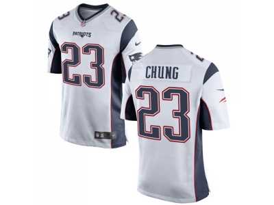 Youth Nike New England Patriots #23 Patrick Chung White Stitched NFL New Jersey