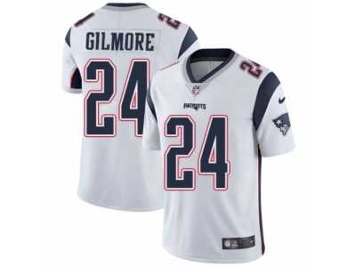 Youth Nike New England Patriots #24 Stephon Gilmore White Vapor Untouchable Limited Player NFL Jersey