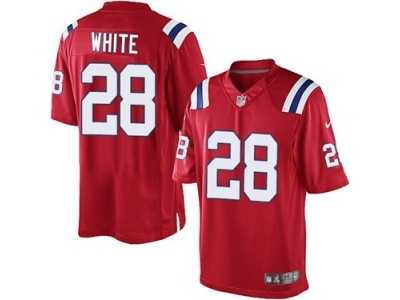 Youth Nike New England Patriots #28 James White Red Alternate NFL Jersey