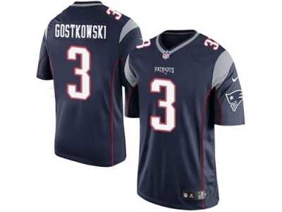 Youth Nike New England Patriots #3 Stephen Gostkowski Navy Blue Team Color NFL Jersey