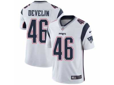 Youth Nike New England Patriots #46 James Develin Vapor Untouchable Limited White NFL Jersey