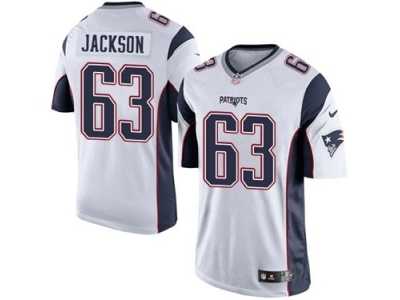 Youth Nike New England Patriots #63 Tre Jackson White NFL Jersey