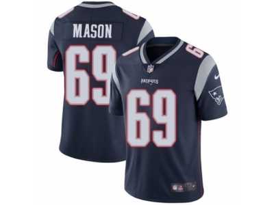 Youth Nike New England Patriots #69 Shaq Mason Vapor Untouchable Limited Navy Blue Team Color NFL Jersey