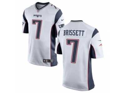 Youth Nike New England Patriots #7 Jacoby Brissett White NFL Jersey