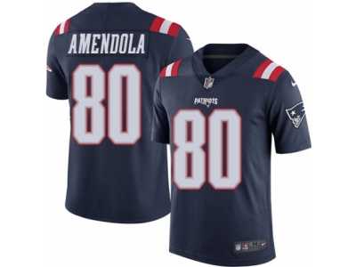 Youth Nike New England Patriots #80 Danny Amendola Limited Navy Blue Rush NFL Jersey