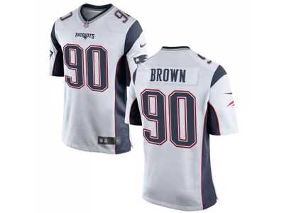 Youth Nike New England Patriots #90 Malcom Brown white jerseys