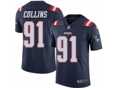 Youth Nike New England Patriots #91 Jamie Collins Limited Navy Blue Rush NFL Jersey