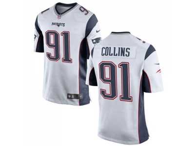 Youth Nike New England Patriots #91 Jamie Collins white jerseys
