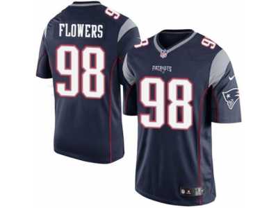 Youth Nike New England Patriots #98 Trey Flowers Limited Navy Blue Team Color NFL Jersey