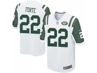Youth Nike New York Jets #22 Matt Forte White Stitched NFL Elite Jersey