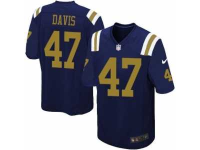 Youth Nike New York Jets #47 Kellen Davis Limited Navy Blue Alternate NFL Jersey