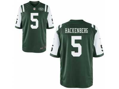 Youth Nike New York Jets #5 Christian Hackenberg Green Team Color NFL Jersey