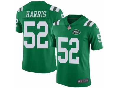 Youth Nike New York Jets #52 David Harris Limited Green Rush NFL Jersey