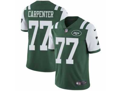 Youth Nike New York Jets #77 James Carpenter Vapor Untouchable Limited Green Team Color NFL Jersey