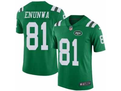 Youth Nike New York Jets #81 Quincy Enunwa Limited Green Rush NFL Jersey