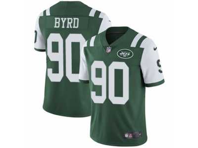 Youth Nike New York Jets #90 Dennis Byrd Vapor Untouchable Limited Green Team Color NFL Jersey