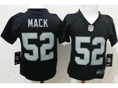 Toddler Nike Raiders #52 Khalil Mack Black Team Color Stitched NFL Elite Jersey
