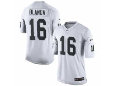 Youth Nike Oakland Raiders #16 George Blanda Limited White NFL Jersey