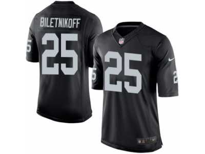 Youth Nike Oakland Raiders #25 Fred Biletnikoff Limited Black Team Color NFL Jersey