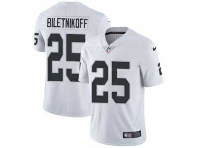 Youth Nike Oakland Raiders #25 Fred Biletnikoff Vapor Untouchable Limited White NFL Jersey