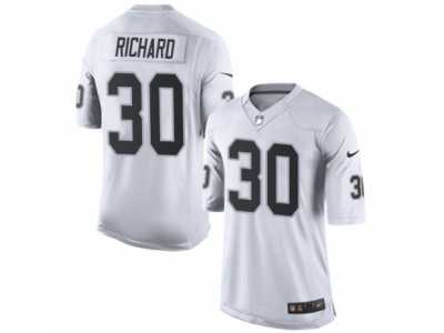Youth Nike Oakland Raiders #30 Jalen Richard Limited White NFL Jersey