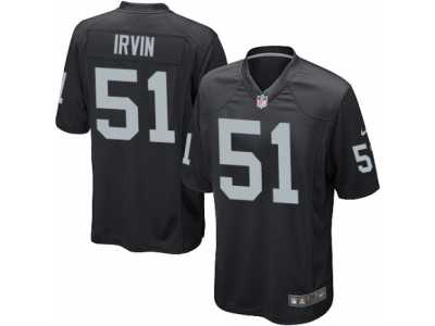 Youth Nike Oakland Raiders #51 Bruce Irvin Game Black Team Color NFL Jersey