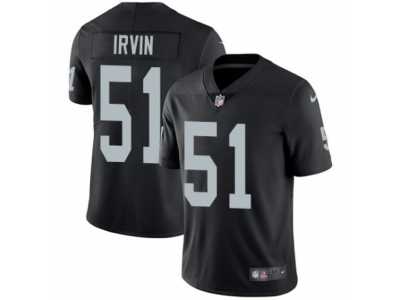 Youth Nike Oakland Raiders #51 Bruce Irvin Vapor Untouchable Limited Black Team Color NFL Jersey
