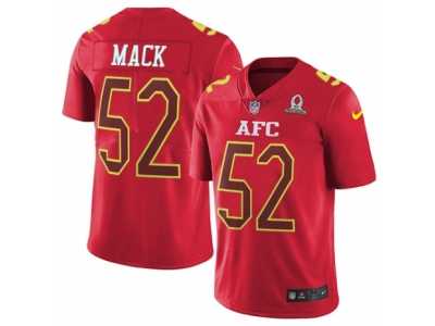 Youth Nike Oakland Raiders #52 Khalil Mack Limited Red 2017 Pro Bowl NFL Jersey
