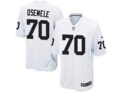 Youth Nike Oakland Raiders #70 Kelechi Osemele Game White NFL Jersey