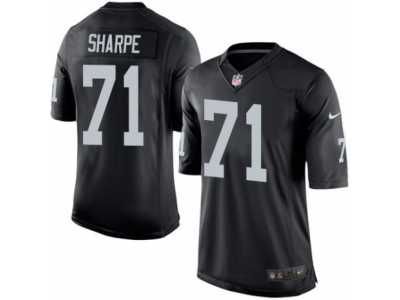 Youth Nike Oakland Raiders #71 David Sharpe Limited Black Team Color NFL Jersey
