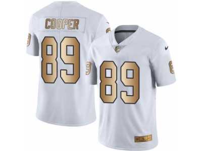 Youth Nike Oakland Raiders #89 Amari Cooper Limited White Gold Rush NFL Jersey