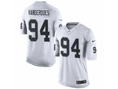 Youth Nike Oakland Raiders #94 Eddie Vanderdoes Limited White NFL Jersey