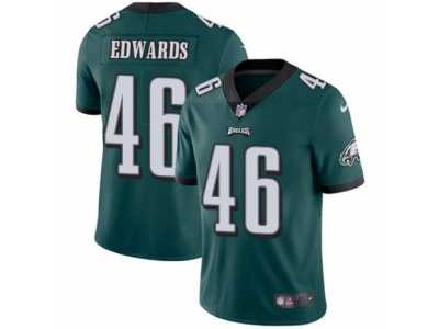 Youth Nike Philadelphia Eagles #46 Herman Edwards Vapor Untouchable Limited Midnight Green Team Color NFL Jersey