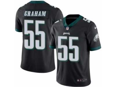 Youth Nike Philadelphia Eagles #55 Brandon Graham Limited Black Rush NFL Jersey