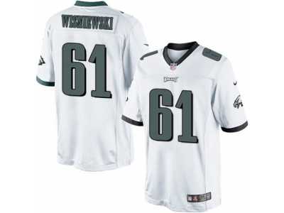 Youth Nike Philadelphia Eagles #61 Stefen Wisniewski Limited White NFL Jersey