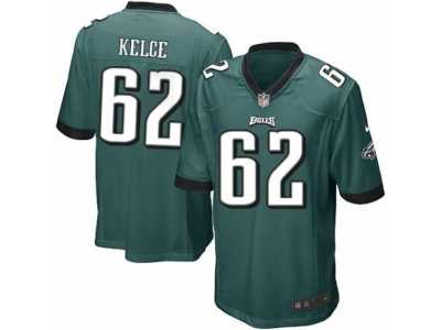 Youth Nike Philadelphia Eagles #62 Jason Kelce Midnight Green Team Color NFL Jersey