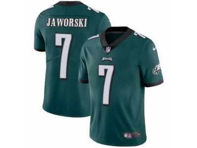 Youth Nike Philadelphia Eagles #7 Ron Jaworski Vapor Untouchable Limited Midnight Green Team Color NFL Jersey
