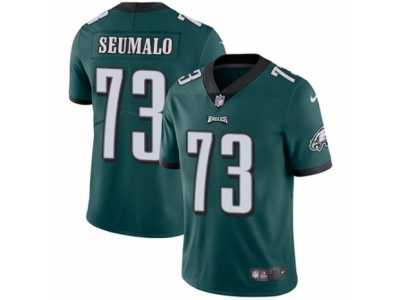 Youth Nike Philadelphia Eagles #73 Isaac Seumalo Vapor Untouchable Limited Midnight Green Team Color NFL Jersey