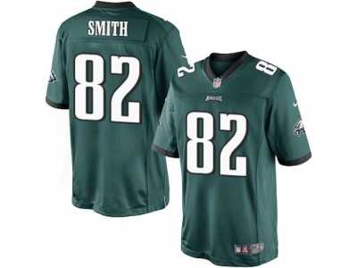 Youth Nike Philadelphia Eagles #82 Torrey Smith Limited Midnight Green Team Color NFL Jersey