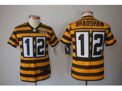 Nike Youth Pittsburgh Steelers #12 bradshaw yellow-black[limited team 80 anniversary]